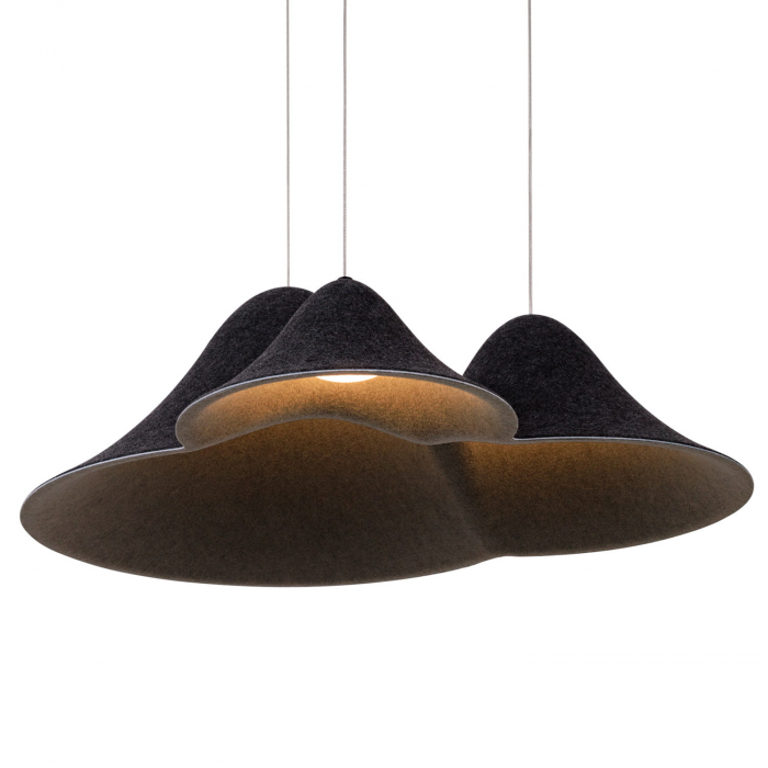 MAXLIGHT P0565 LAMPA WISZACA BELLMOND BLACK&GREY - suspensie moderna LED [1]
