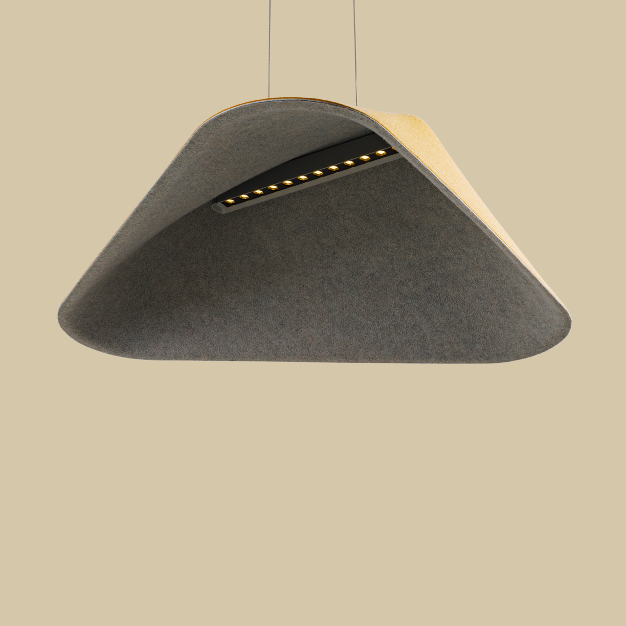MAXLIGHT P0569 LAMPA WISZACA CARBON EARTH YELLOW&GREY - suspensie moderna [7]