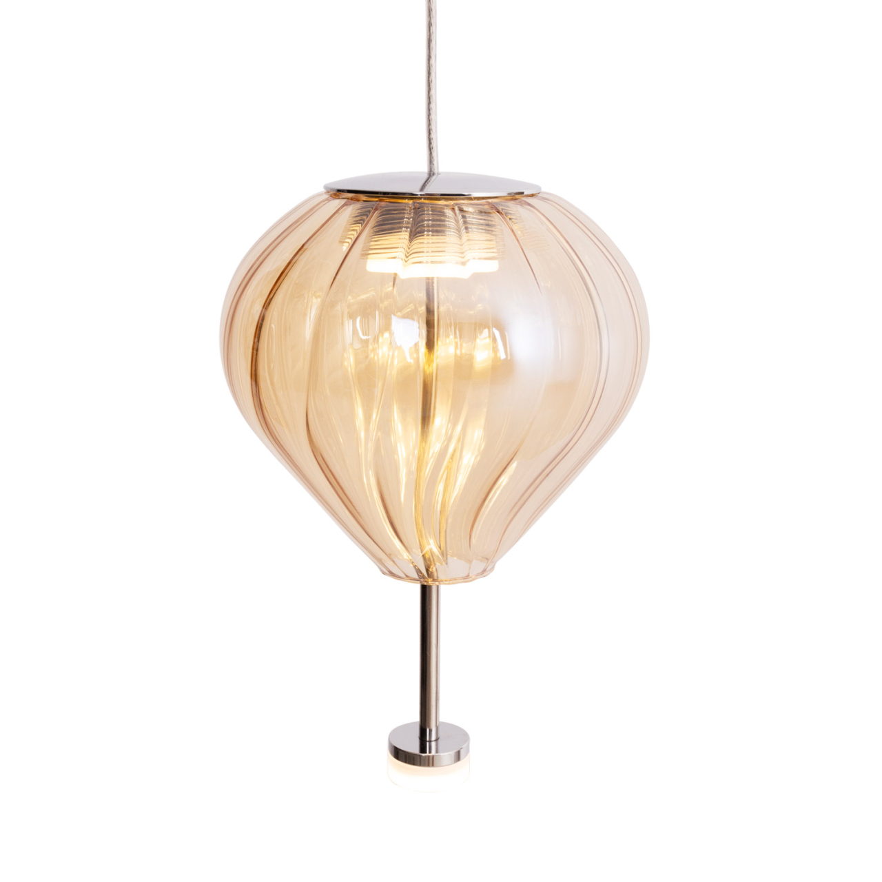 MAXLIGHT P0575 Lustre simple PALLONCINI 1 AMBER GLASS [5]