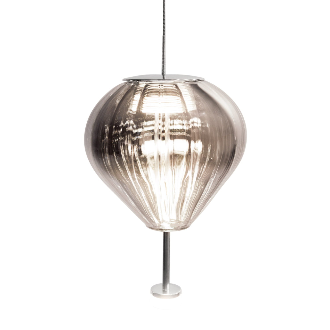 MAXLIGHT P0576 Lustre simple PALLONCINI 1 SMOKY GLASS [3]
