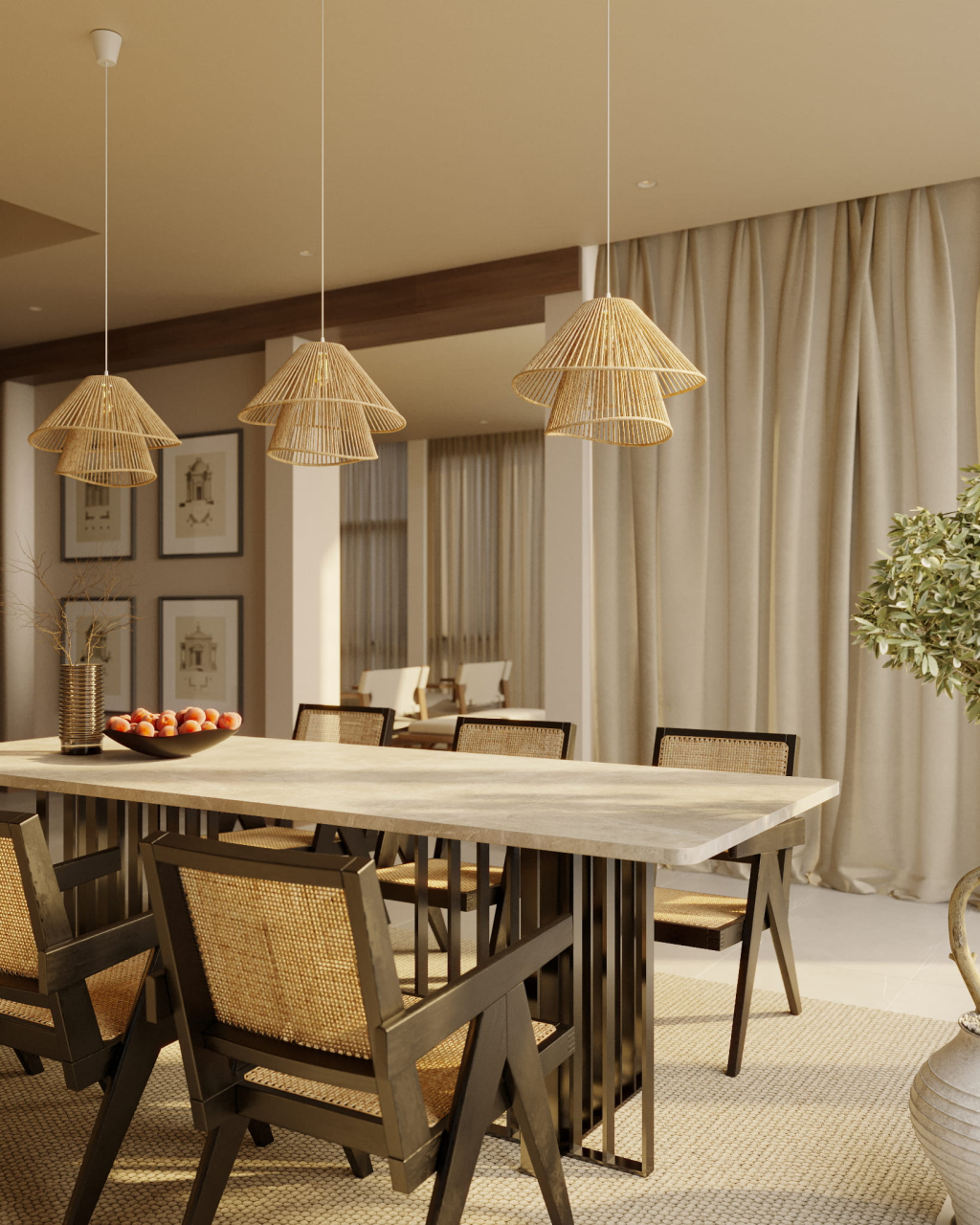 MAXLIGHT P0578 Lustre simple AMALFI II NATURAL [6]