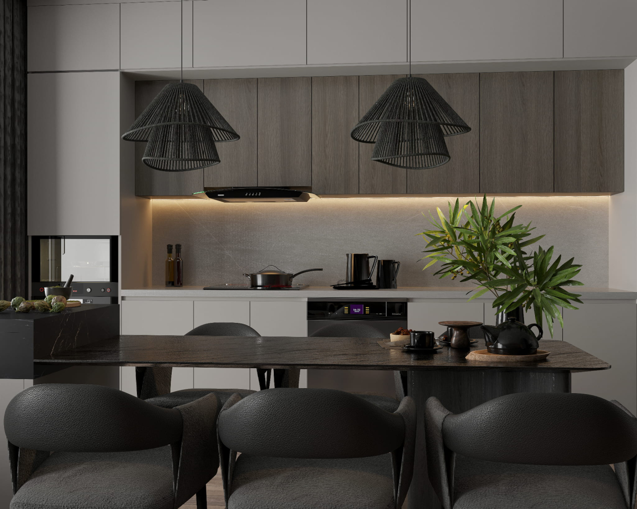 MAXLIGHT P0580 Lustre simple AMALFI II BLACK [4]