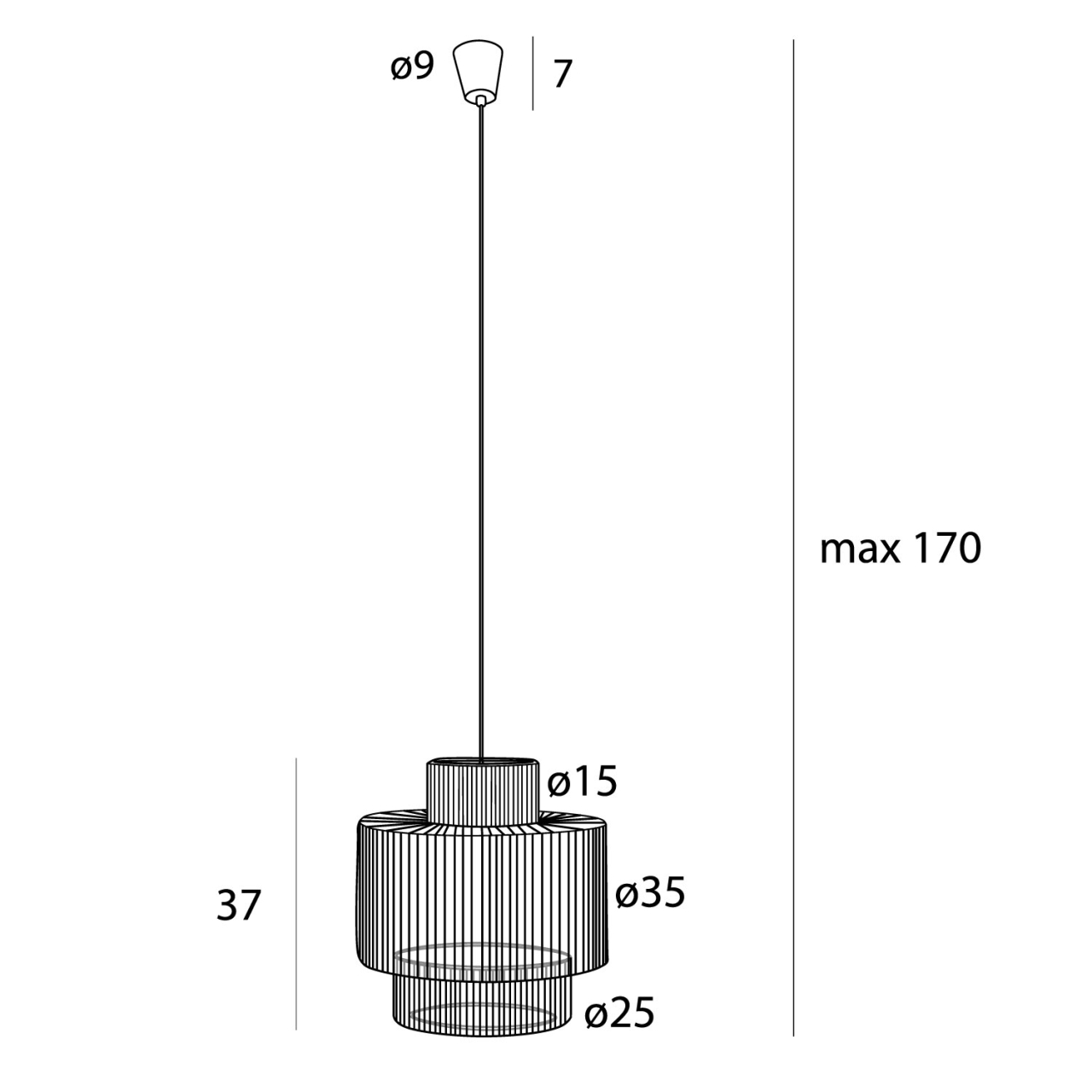 MAXLIGHT P0586 Lustre simple LABRIZ [7]