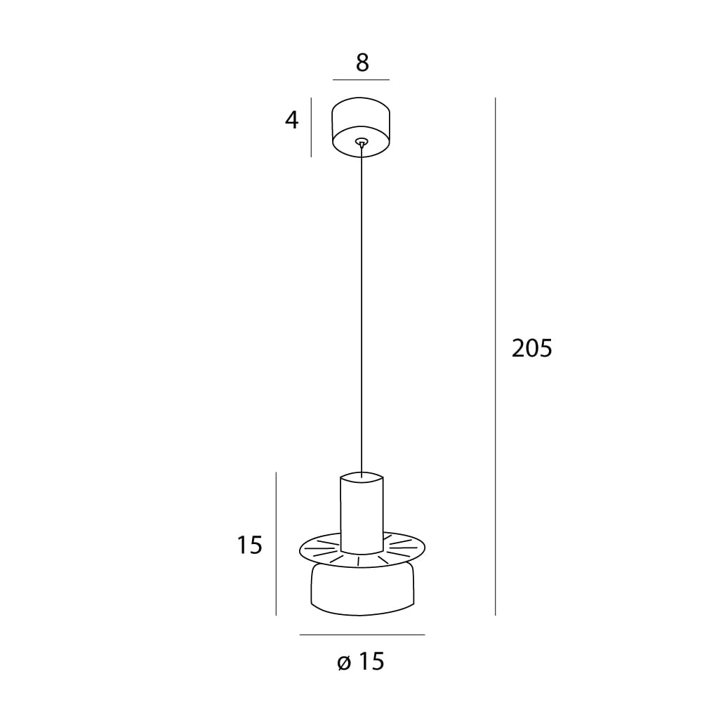 MAXLIGHT P0601 Lustre simple SIGNATURE A AMBER GLASS [9]