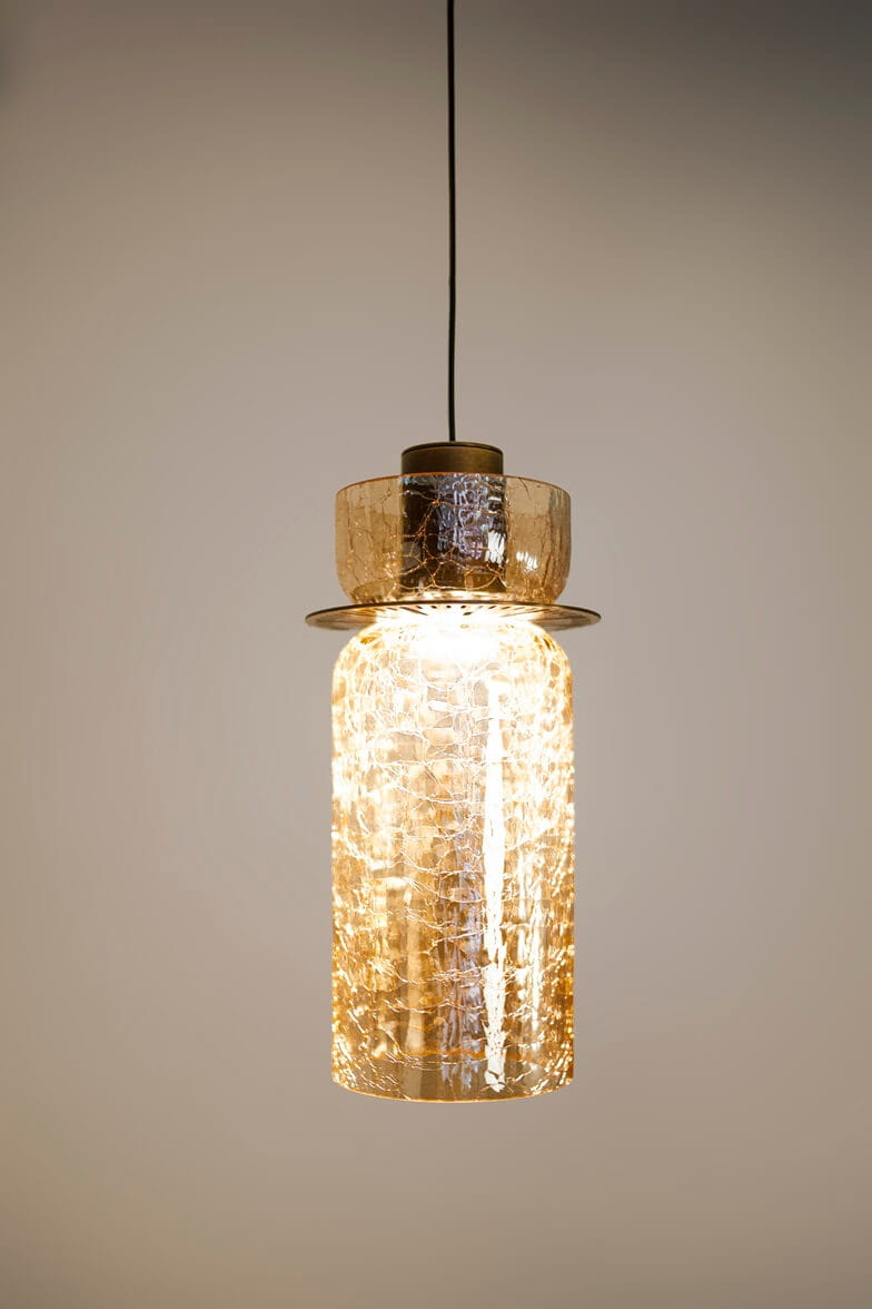 MAXLIGHT P0602 Lustre simple SIGNATURE B AMBER GLASS [8]