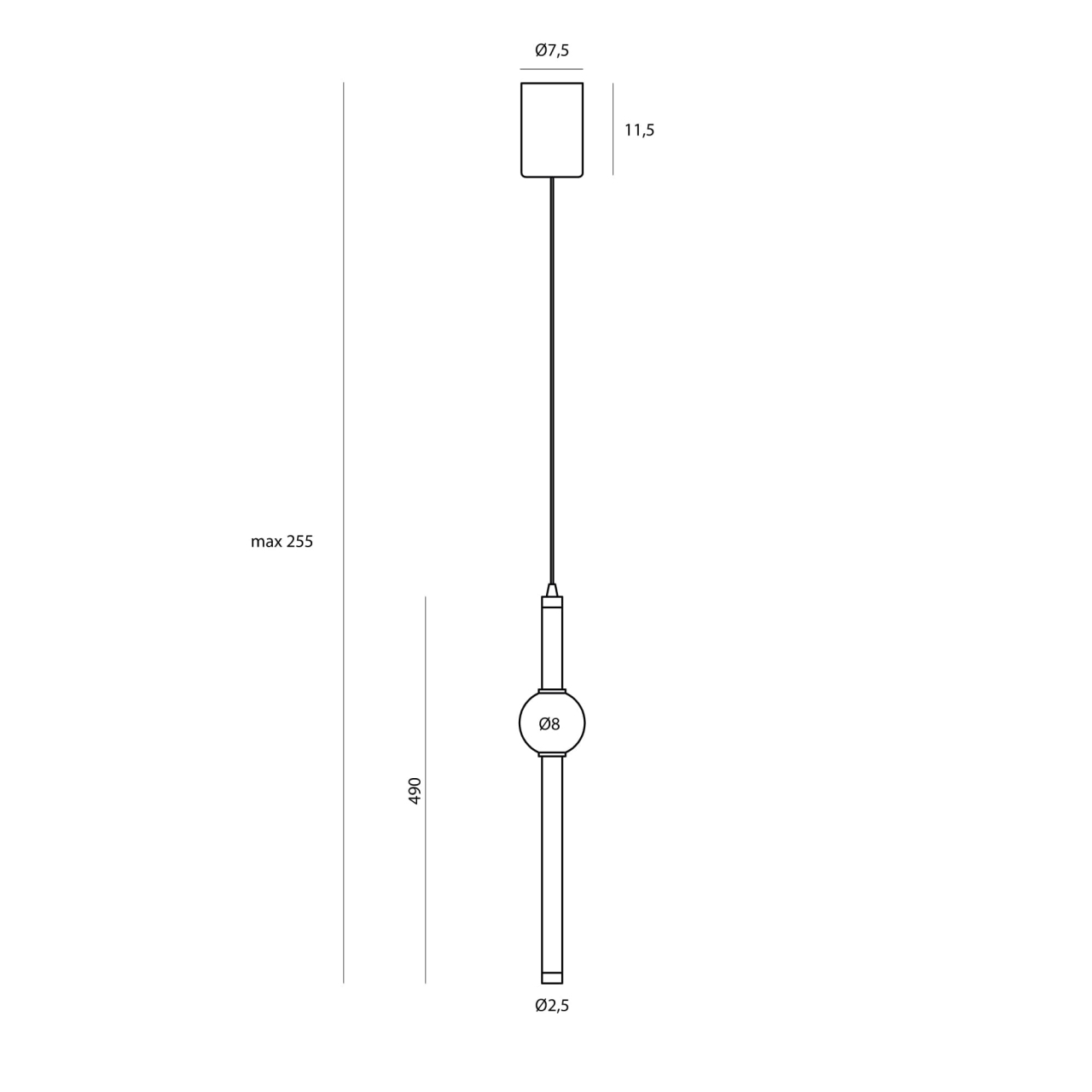 MAXLIGHT P0612 Lustre simple VERDES [2]