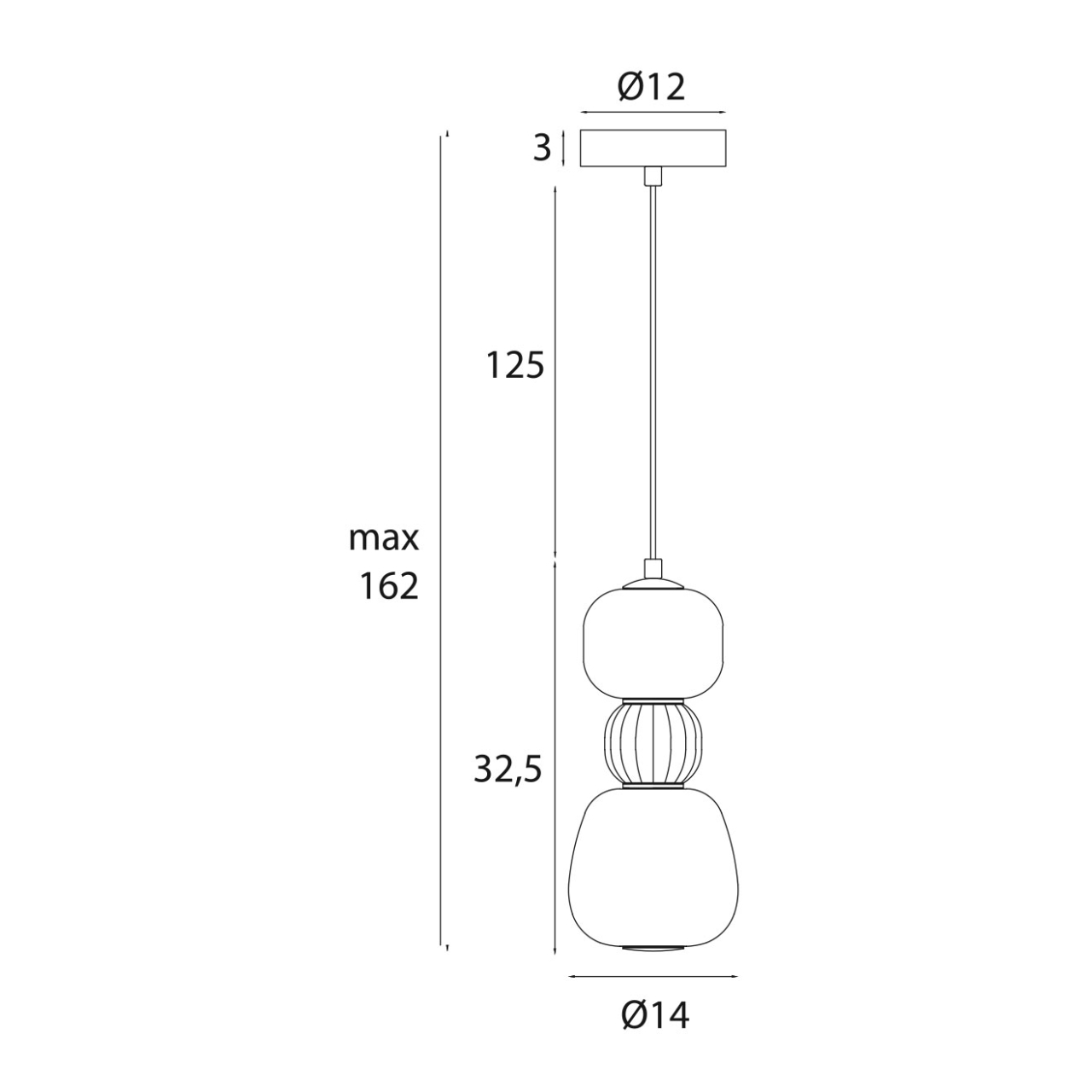 MAXLIGHT P0627 SUSPENSIE MULTICOLOR MODERN 13W, OPAL + LIGHT GREY [6]