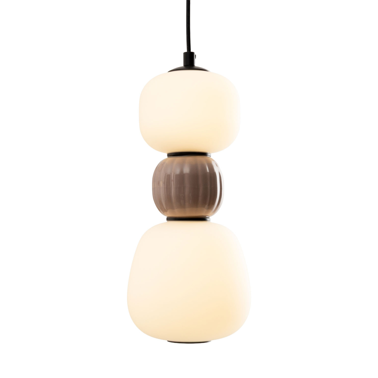 MAXLIGHT P0628 SUSPENSIE MULTICOLOR MODERN 13W, OPAL + MEDIUM BROWN [5]