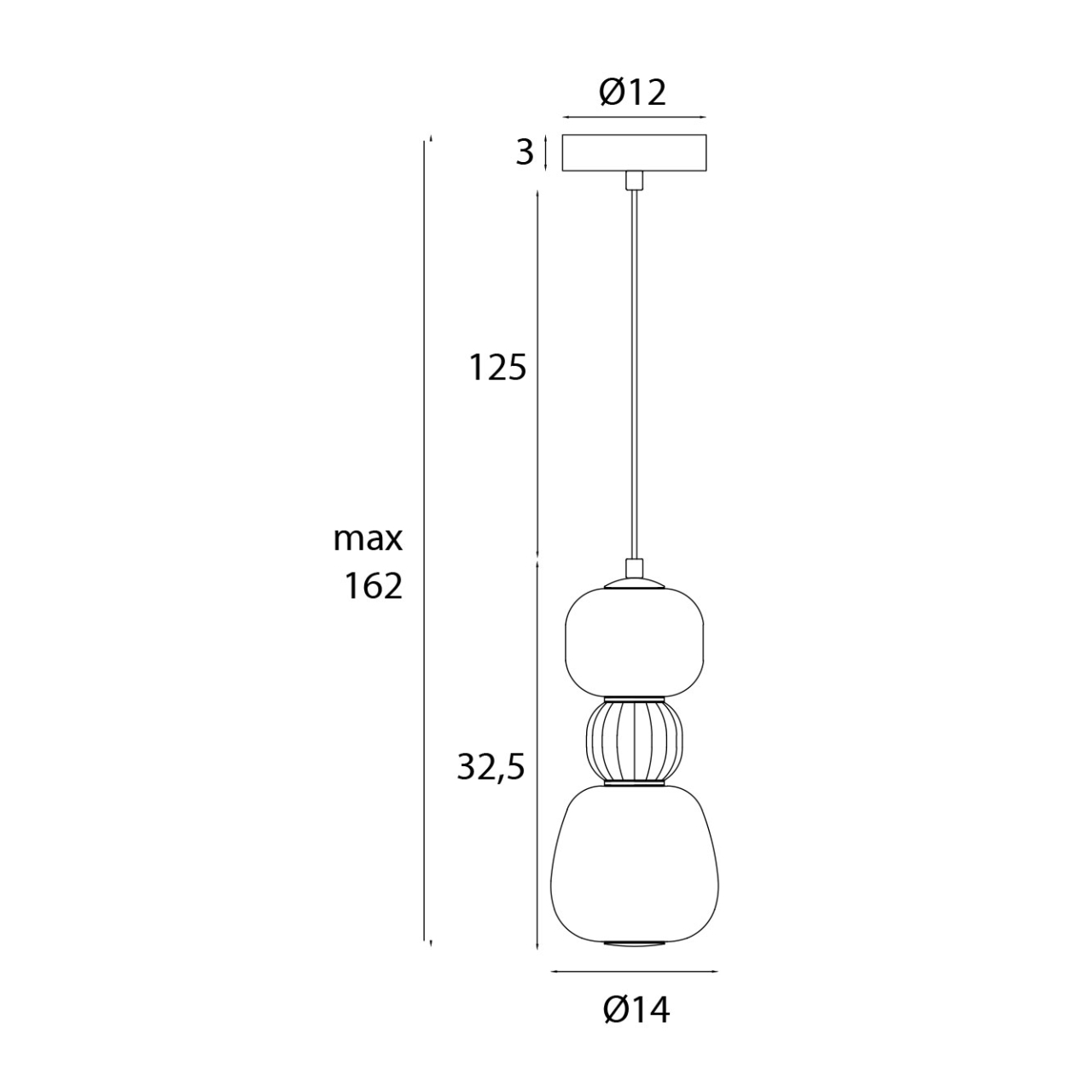 MAXLIGHT P0628 SUSPENSIE MULTICOLOR MODERN 13W, OPAL + MEDIUM BROWN [6]
