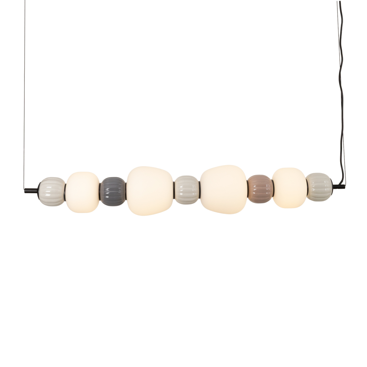 MAXLIGHT P0631 SUSPENSIE MODERN 32W, OPAL + DARK GREY+MEDIUM BROWN+LIGHT GREY [2]