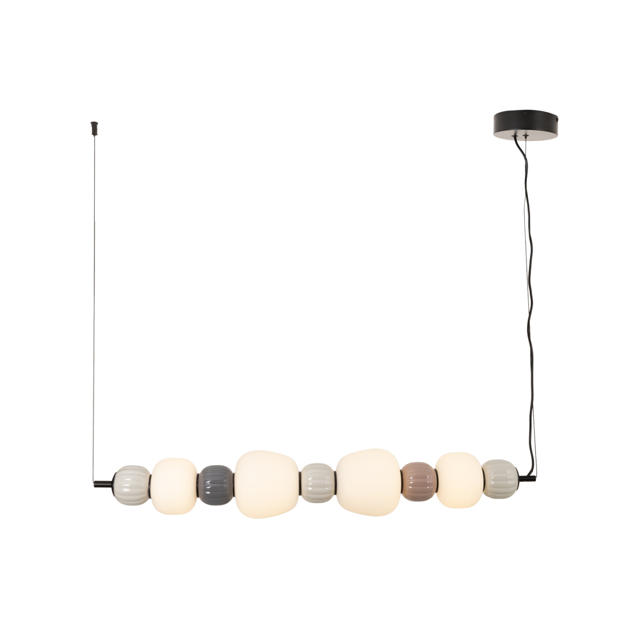 MAXLIGHT P0631 SUSPENSIE MODERN 32W, OPAL + DARK GREY+MEDIUM BROWN+LIGHT GREY [5]