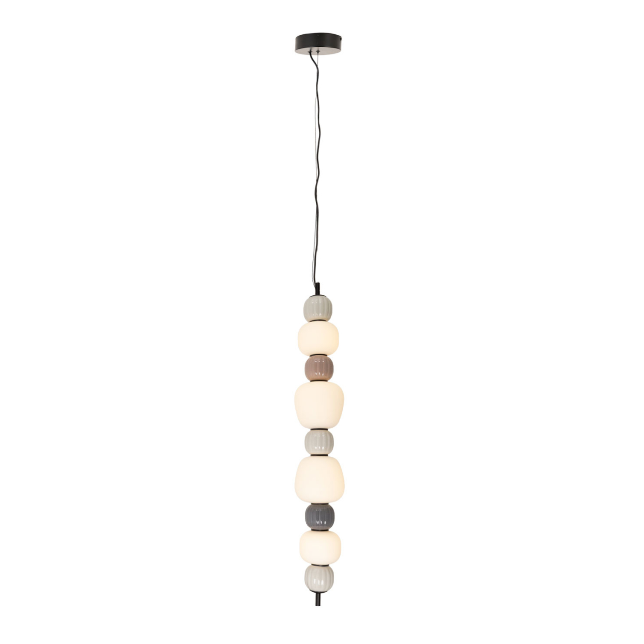 MAXLIGHT P0631 SUSPENSIE MODERN 32W, OPAL + DARK GREY+MEDIUM BROWN+LIGHT GREY [8]