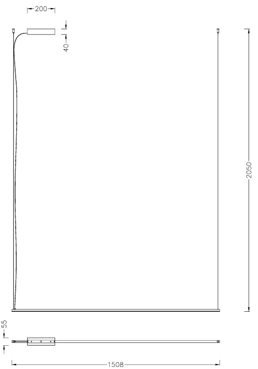 Maxlight P0680 Longi 38W - suspensie moderna [2]