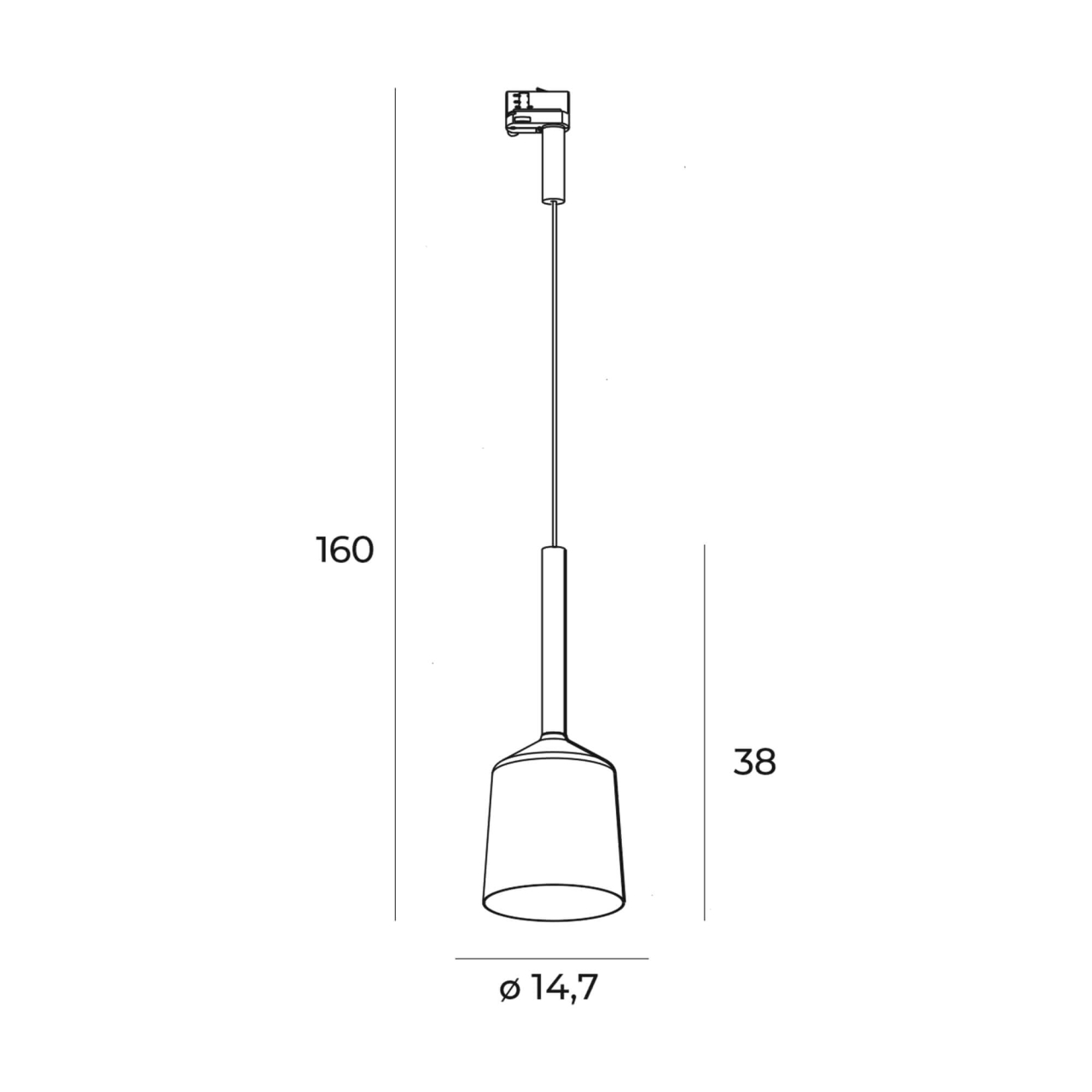 MAXLIGHT S0018 Suspensie sina 3F - TULIPE NEGRU [6]