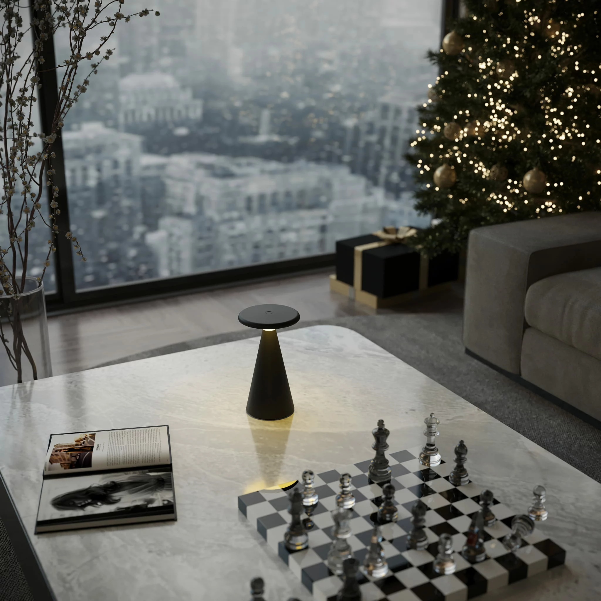 MAXLIGHT T0063 Veioza exterior FUNGHI negru IP44 [3]