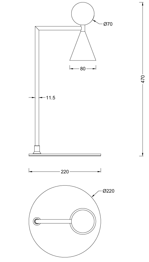 Maxlight T0070 Bingo - veioza moderna [2]