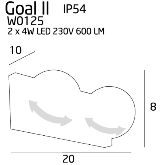 Maxlight W0125 Goal II - aplica moderna [2]