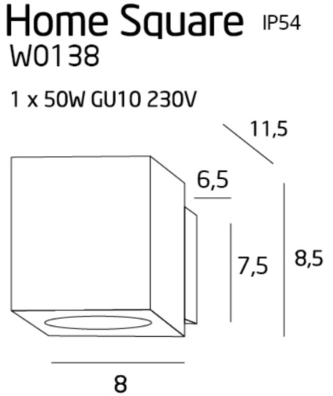 Maxlight W0138 Home Square [2]