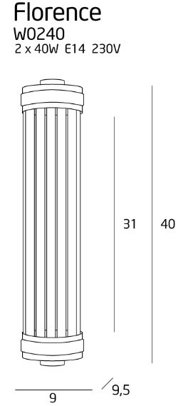 Maxlight Florence W0240 aplica alama [7]