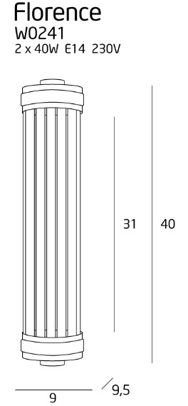 Maxlight Florence W0241 aplica crom [3]