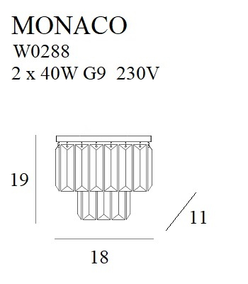 MAXLIGHT W0288 Aplice  MONACO AURIU [4]