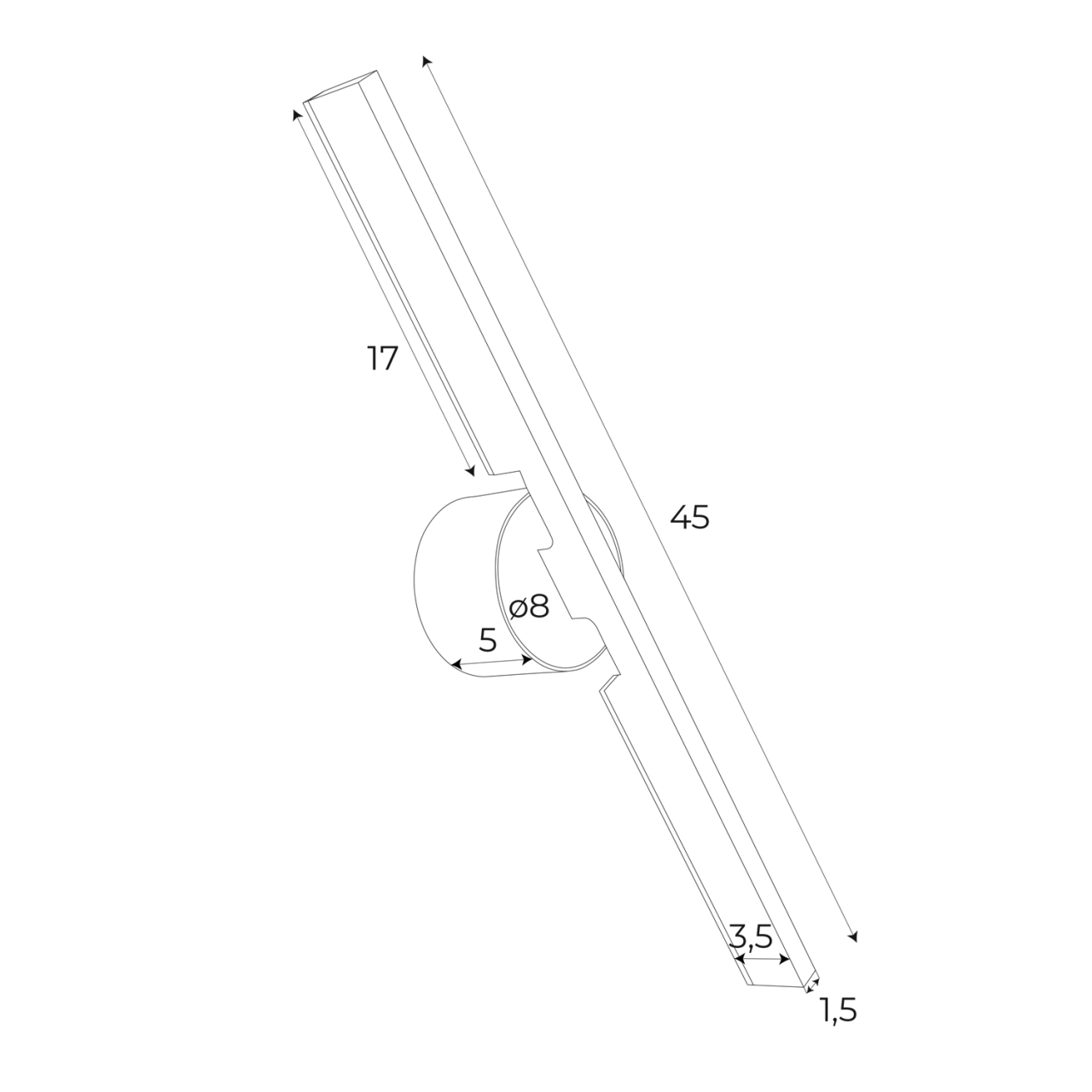 MAXLIGHT W0348 Aplice MERANO II NEGRU [6]