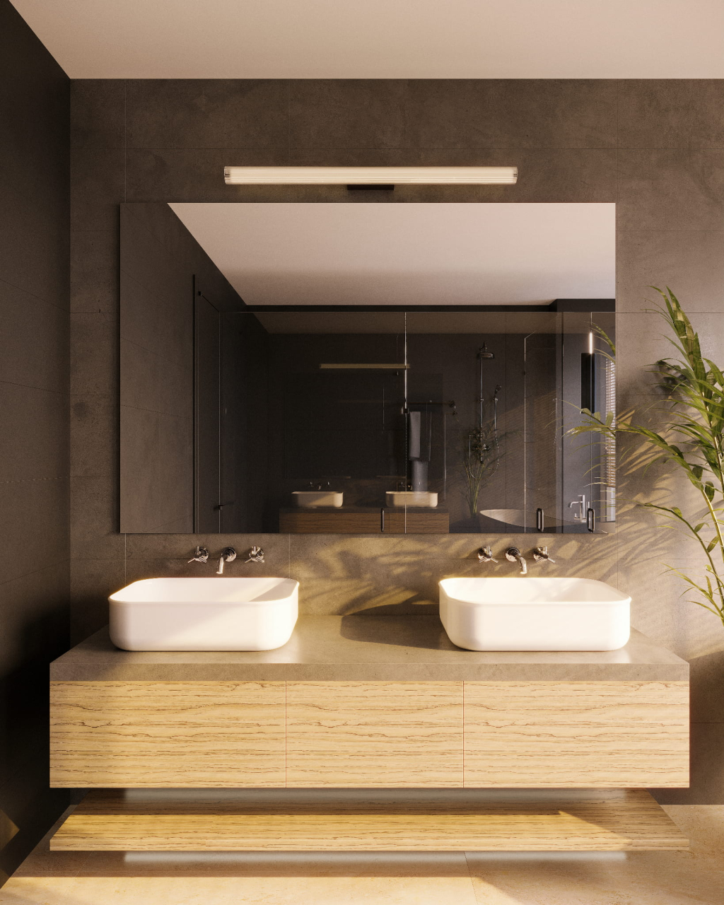 MAXLIGHT W0367 Aplice FAYETTE 91CM 18W IP44 3000K negru [6]