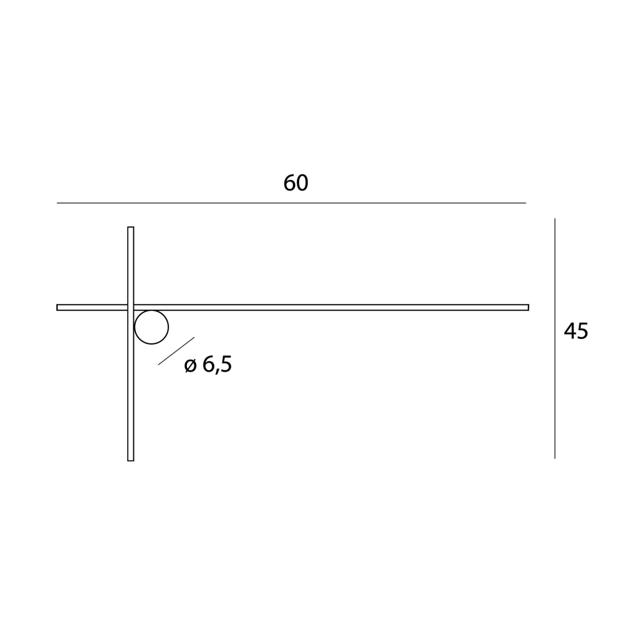 MAXLIGHT W0369 Aplice ARNE 60CM 10W IP44 3000K [7]