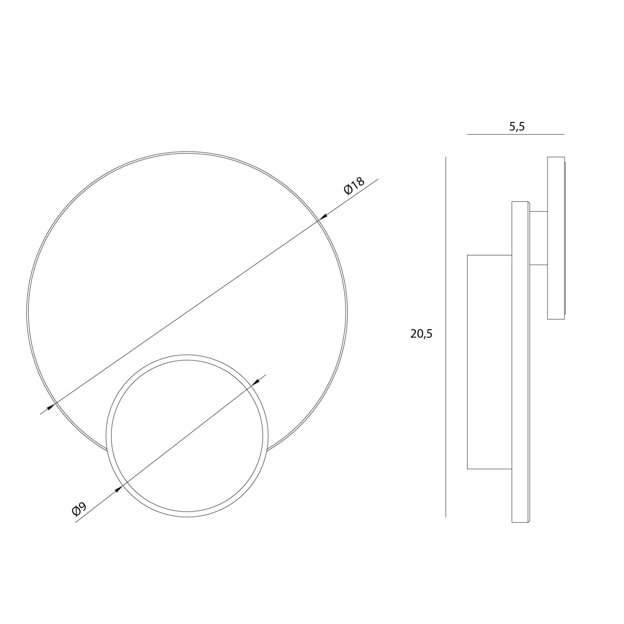 MAXLIGHT W0394 Aplice TRAVERTINO  10W [2]