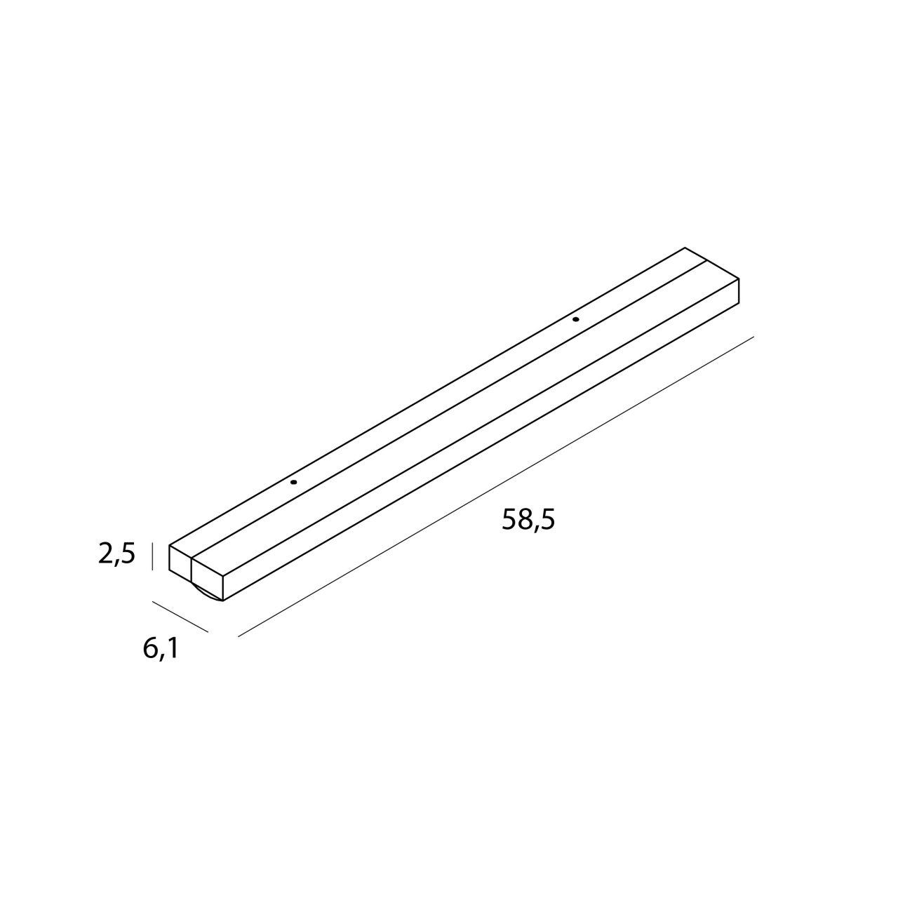 MAXLIGHT W0402D Aplice TRIO 7W, NEGRU, IP44, 3000K [5]
