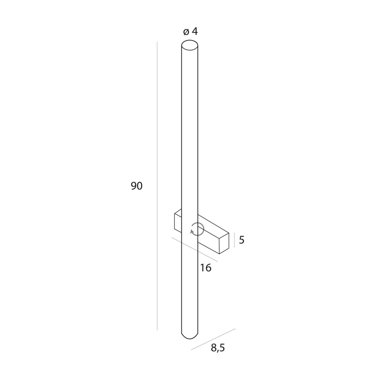 MAXLIGHT W0421D Aplice THORA 18W, IP44 [6]