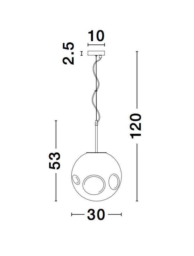 MAYAN suspensie SP1 - 9988104 - Chrome Metal Champagne Glass [4]