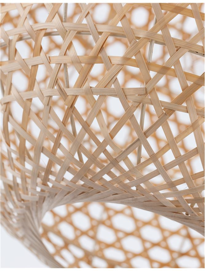 MELODY suspensie SP1 - 9581501 - Natural Bamboo Black Fabric Wire & Base [7]