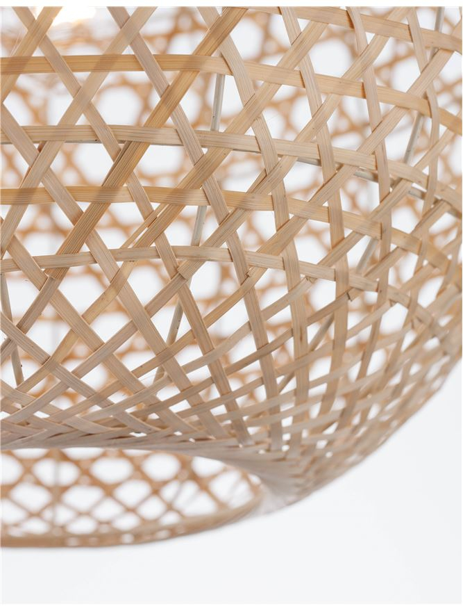 MELODY suspensie SP1 - 9581501 - Natural Bamboo Black Fabric Wire & Base [6]
