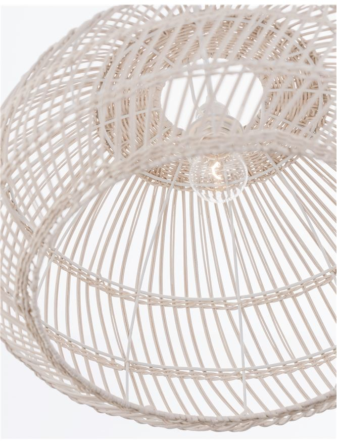 MELODY suspensie SP1 - 9586431 - Natural Ratan White Fabric Wire & Base [6]