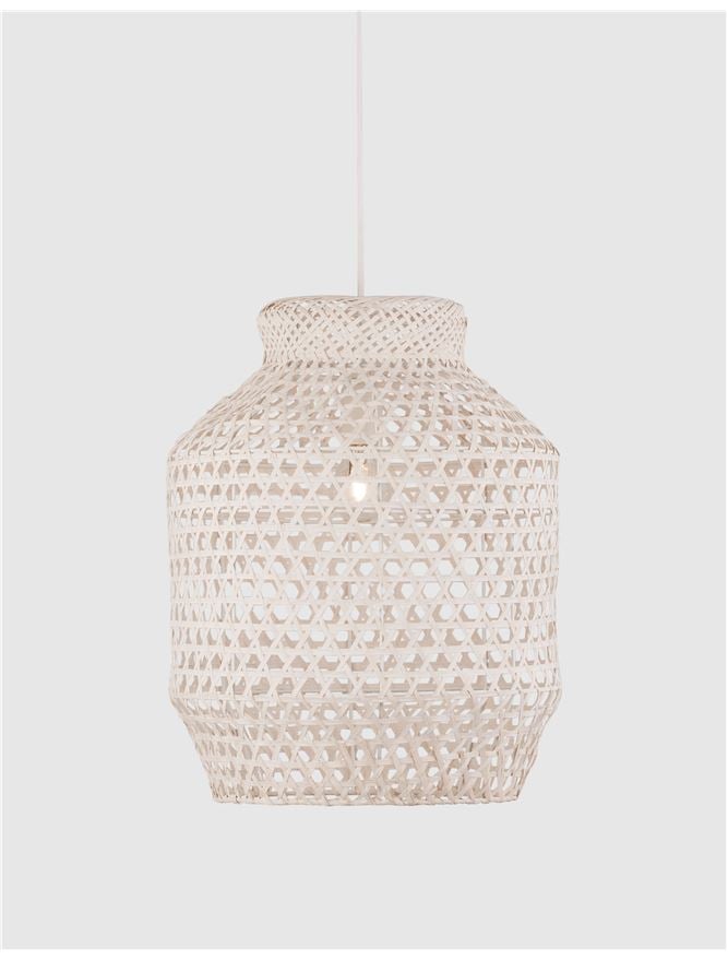 MIA suspensie SP1 - 9586596 - Ivory Bamboo White Fabric Wire & Base [1]