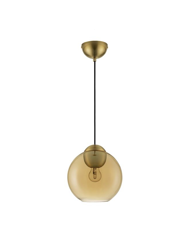 MIDORI suspensie SP1 - 9009239 - Brass Gold Metal & Amber Glass [2]