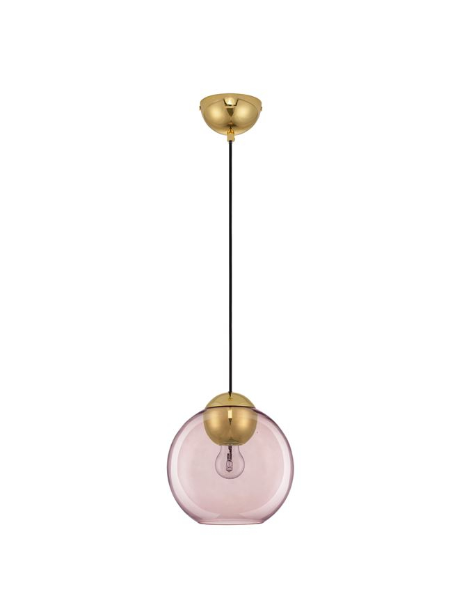 MIDORI suspensie SP1 - 9009243 - Brass Gold Metal & Pink Glass [2]