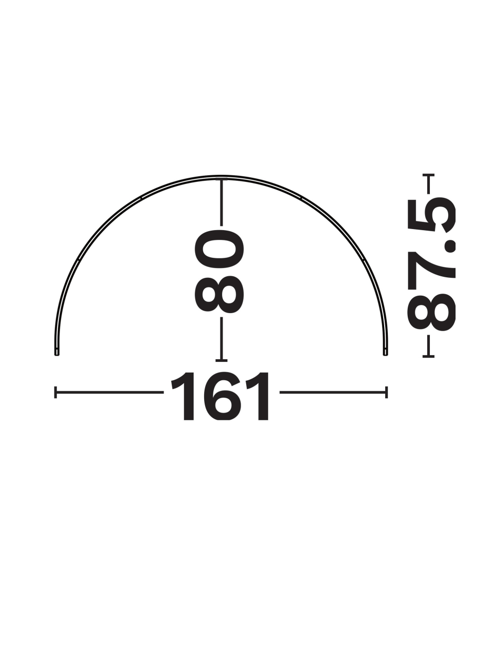 Minimal B-Track Black Curved-D160-180 [2]