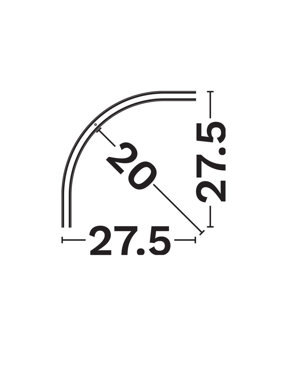Minimal B-Track Black Curved-D40-90 [2]