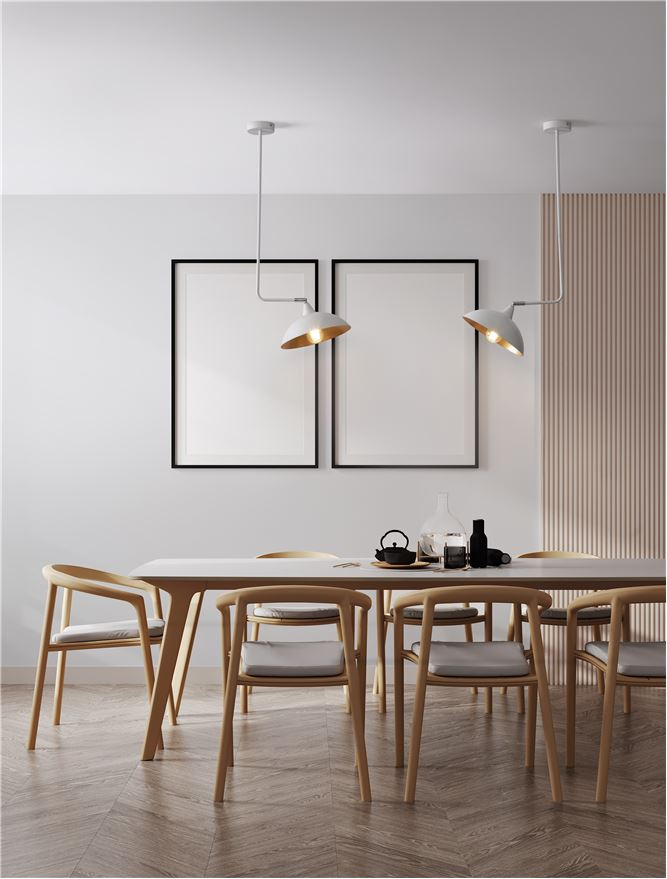 MIRBA suspensie SP1 - 9035980 - Sandy White Metal Outside Gold Metal Inside [1]