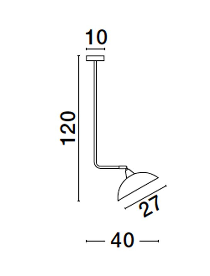 MIRBA suspensie SP1 - 9035983 - Sandy Black Metal Outside Gold Metal Inside [2]