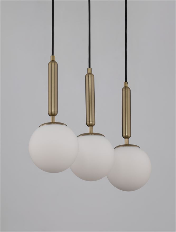 MONET suspensie SP3 - 9080126 - Brass Gold Metal Opal Glass [2]