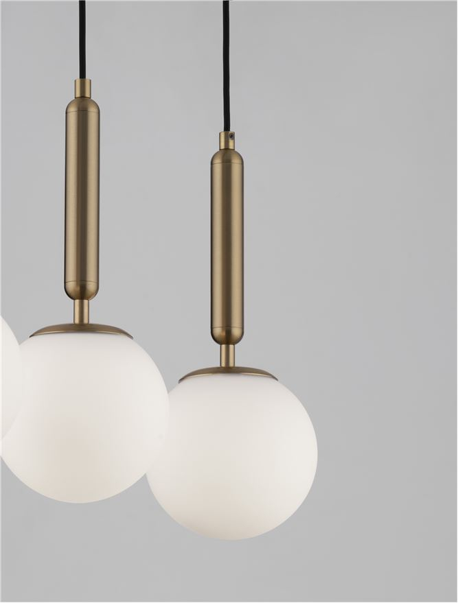 MONET suspensie SP3 - 9080127 - Brass Gold Metal Opal Glass [2]