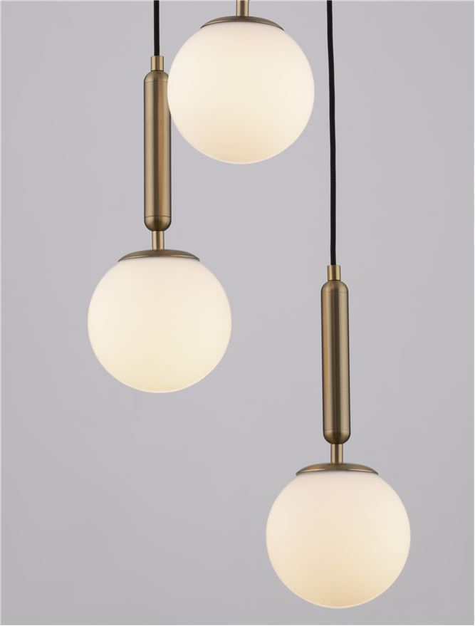 MONET suspensie SP3 - 9080127 - Brass Gold Metal Opal Glass [5]