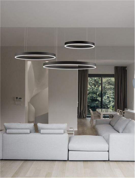 Suspensie moderna Motif Black/White diam 100 cm -  60W - NOVA LUCE [5]