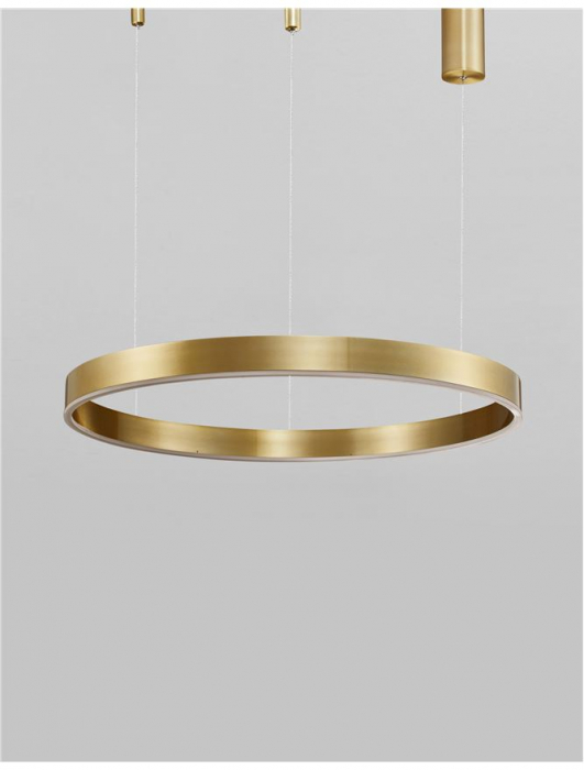 Suspensie moderna Motif diam 60 cm -  40W - Brass Gold Aluminium NOVA LUCE [3]