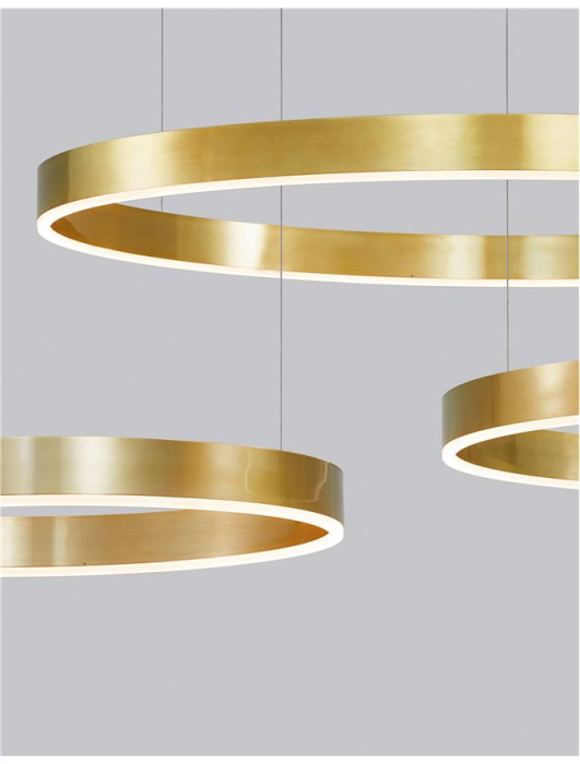 Suspensie moderna Motif diam 60 cm -  40W - Brass Gold Aluminium NOVA LUCE [4]