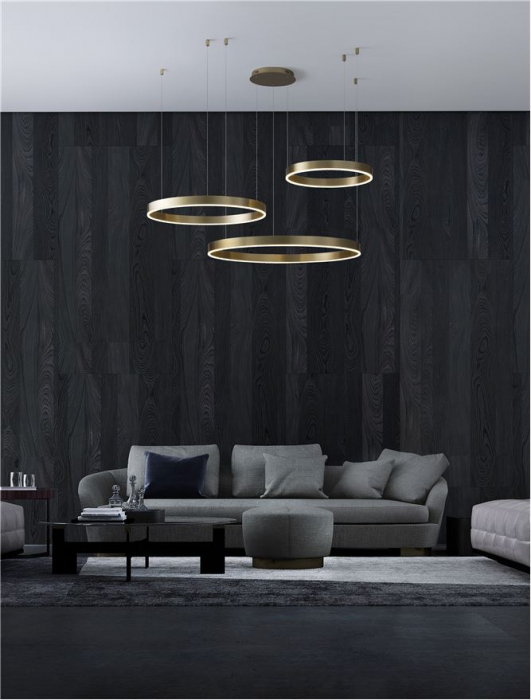 Suspensie moderna Motif Brass Gold diam 60/80/100 cm -  140W - NOVA LUCE [3]