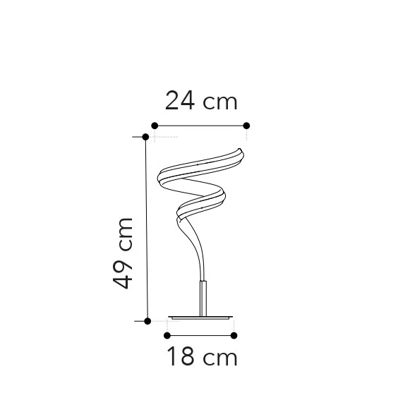 MYSTRAL LED table lamp with CCT switch (veioza) -LED-MYSTRAL-L [2]